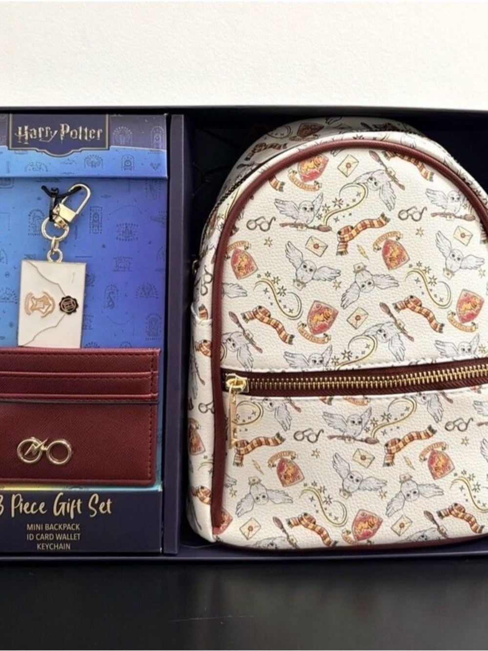 Warner Bros. Gryffindor Cream & Burgundy Mini Backpack Gift Set